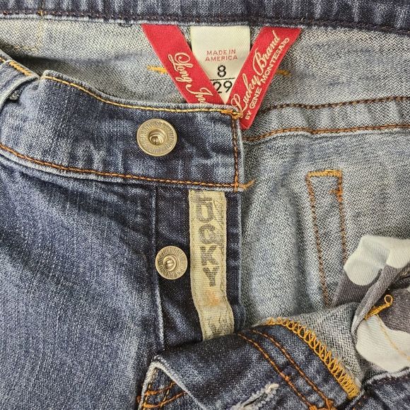 Lucky Brand Lil Delaware Denim Jeans Size 8 / 29 - Picture 9 of 10